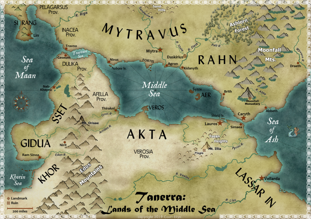 Maps: Tanerra – Official Website of Author Court Ellyn